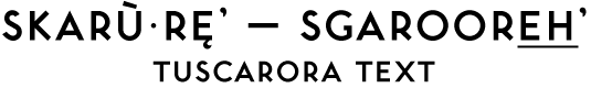 Tuscarora Text