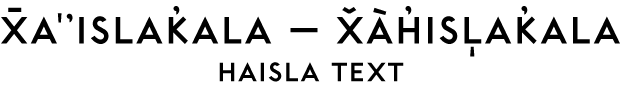 Haisla Text