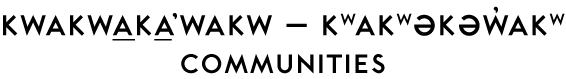Kwakwaka’wakw Communities