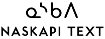 Naskapi Text